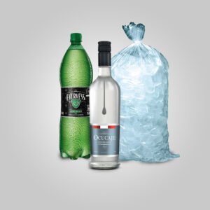 Ocucaje Quebranta 700 ml + Evervess 1.5 Lt + Hielo 1.5 kg